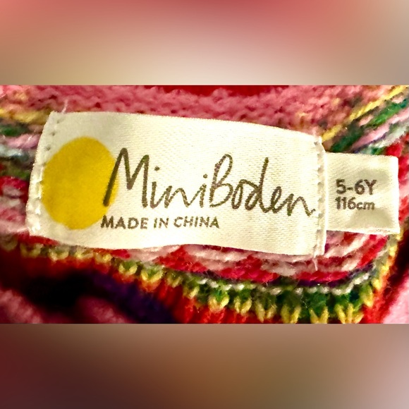 Mini Boden Pink Santa Sweater - Picture 6 of 6